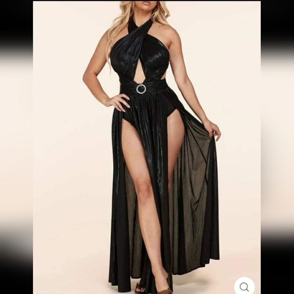 L'atiste Sexy Black Bodysuit Dress Brandnew with tag